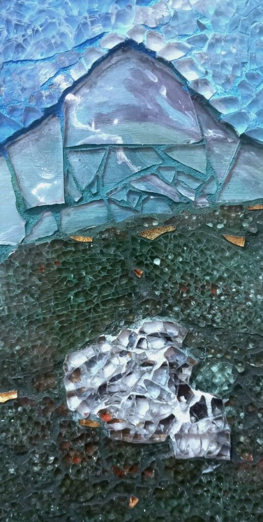 The Stones of Croagh Patrick | €350 glass mosaic of Croagh Patrick