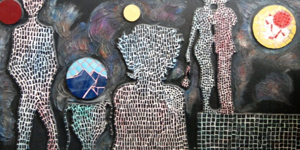 Mosaic by artist Barbara Ann Murray